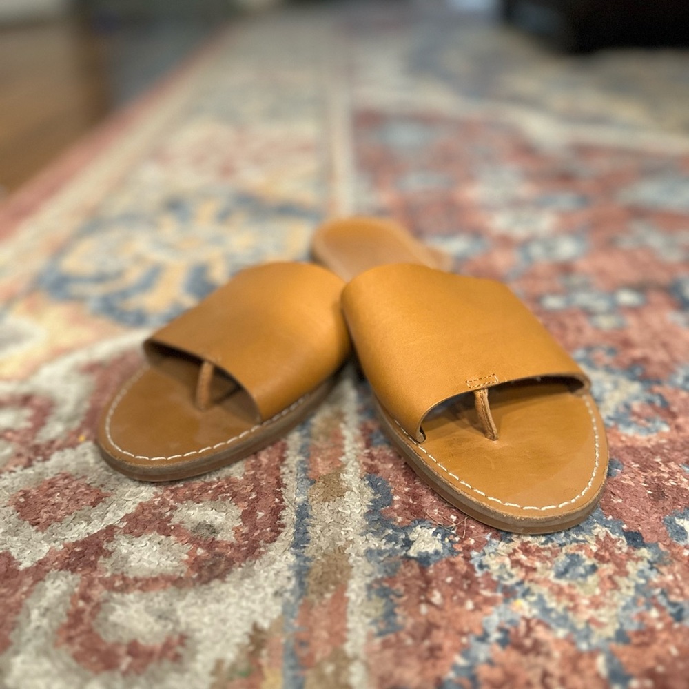 Madewell Boardwalk leather slides